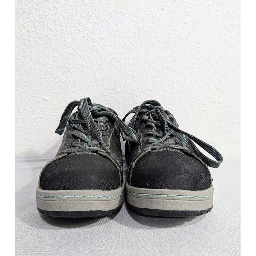 Caterpillar CAT Women's 7.5 P90266 Black Gray‎ Leather Work Leather Utility